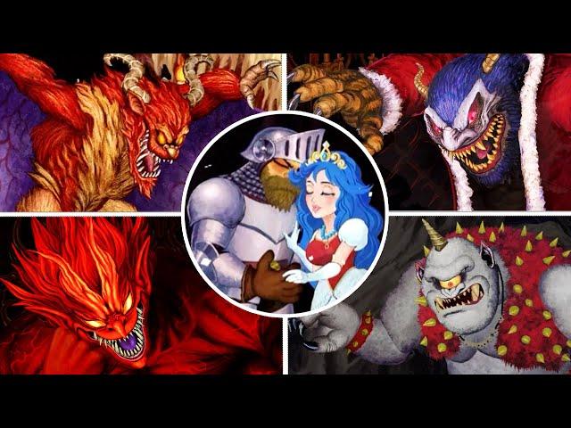 Ghosts 'n Goblins Resurrection All Bosses Fight (No Damage)