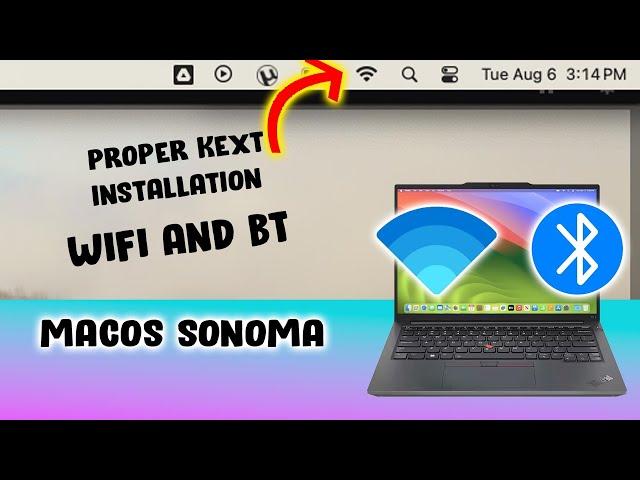 Working Kext Intel WIFI BT for MAC OS SONOMA Tested Hackintosh Tutorial