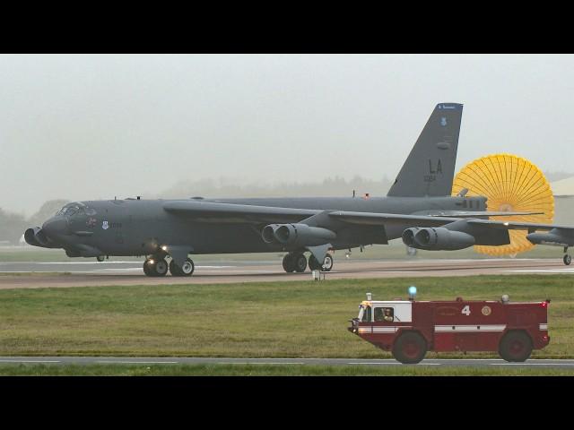 B-52 bomber planes deploy to Europe; emergency landing in poor weather