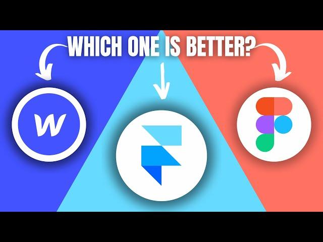 Webflow vs Framer vs Figma (2024) | Which is Better?