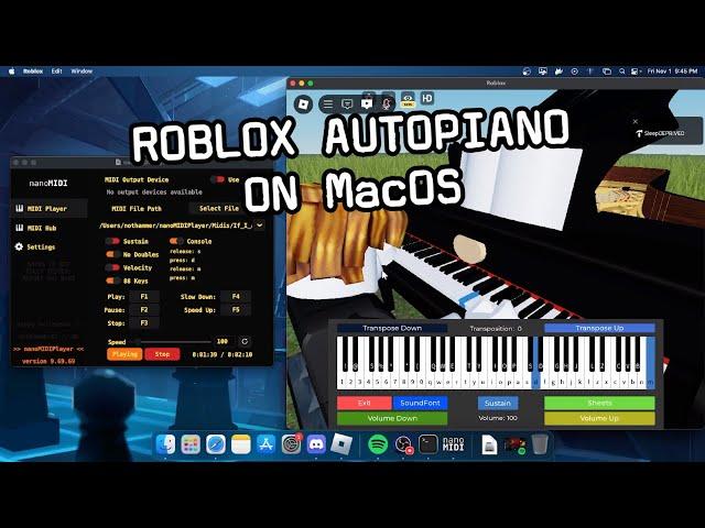 Tutorial: How to Autopiano in MacOS using nanoMIDIPlayer v9.69.69!