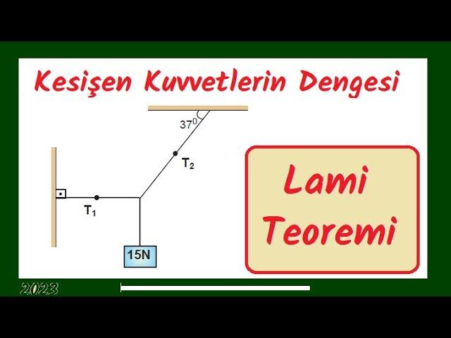 Kesişen Kuvvetlerin Dengesi (Lami Teoremi)