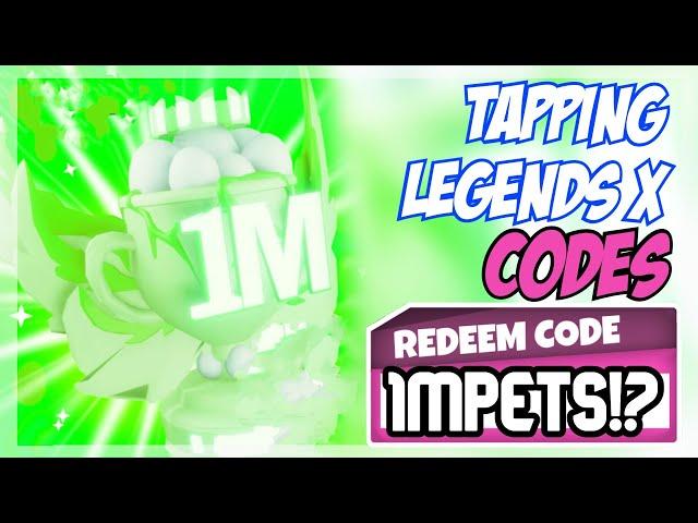 (2022) **NEW** Roblox Tapping Legends X Codes  ALL x3 CODES!