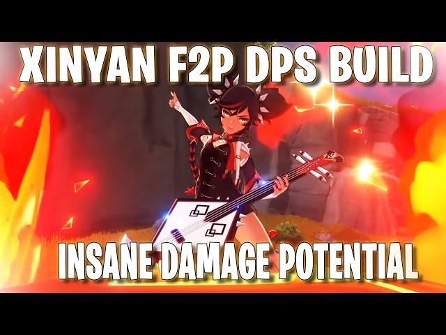 How to Build Xinyan as DPS F2P GUIDE - Genshin Impact