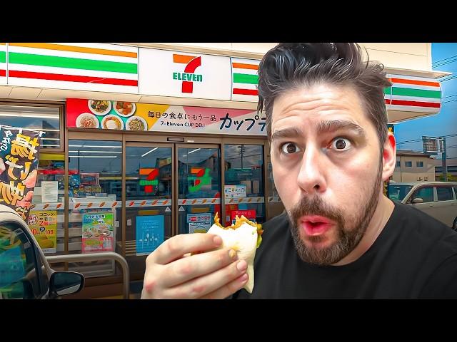 I Survived 24 Hours on JUST Japanese CONVENIENCE STORE Food in TOKYO