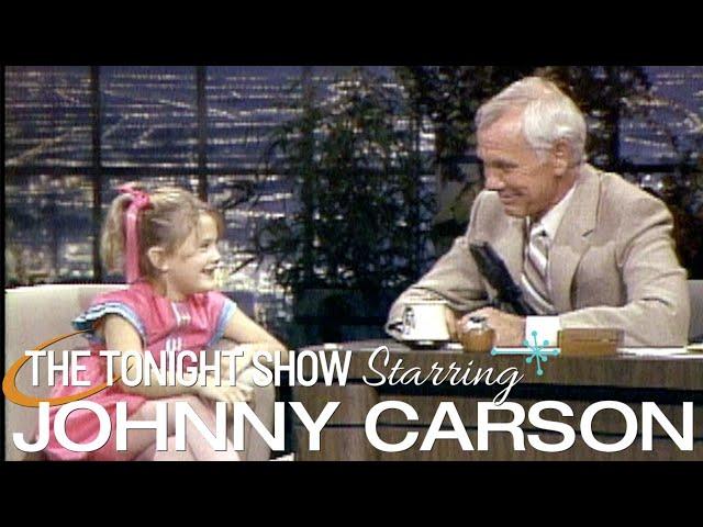 Drew Barrymore's Classic First Appearance | Carson Tonight Show