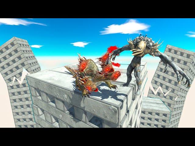 1 vs 1 Battle on Building - Animal Revolt Battle Simulator