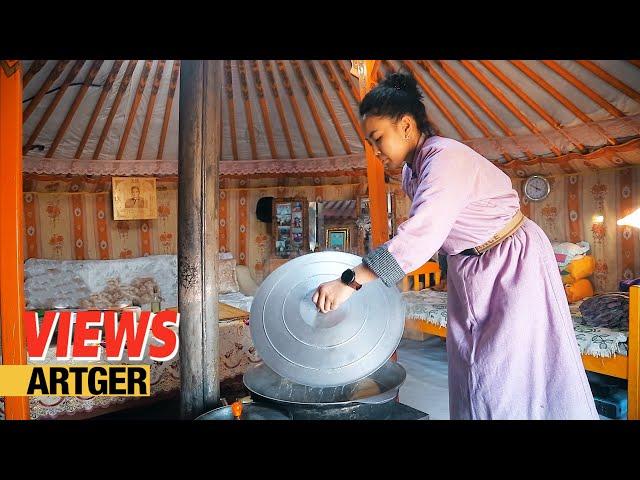 Mongolian Mutton Offal Ramen - Nomad Village Life in Mongolia! | Views w/Zaya