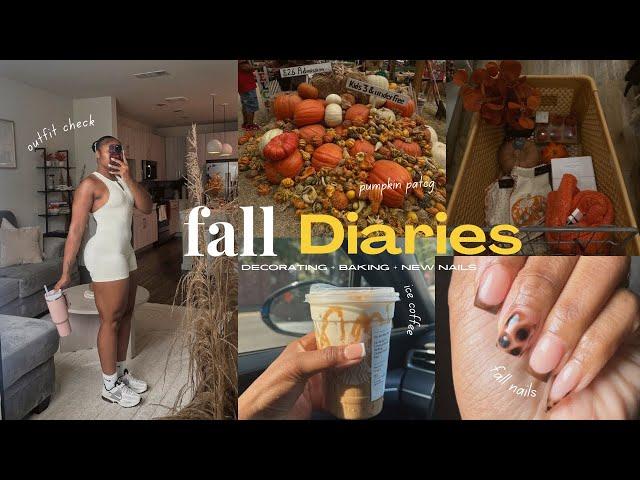 Vlog: Spend A few realistic days with me + Cozy October vibes + Failed fall nails+ decorating