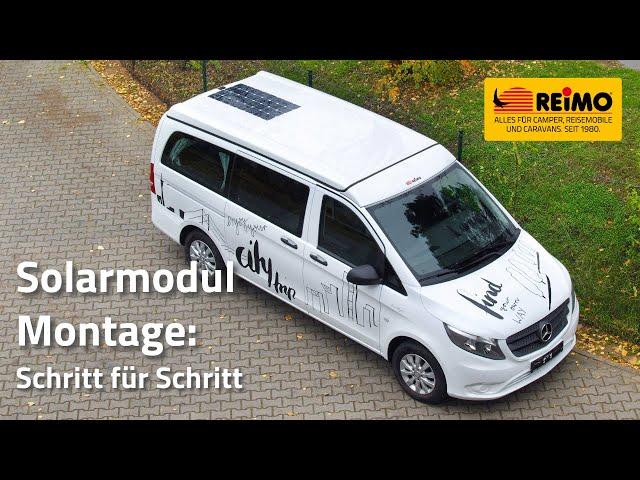 So geht’s: Flexibles Solarmodul auf Reimo Schlafdach verkleben