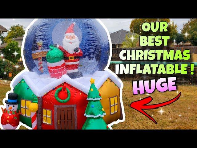 BEST Christmas Inflatable Snowglobe Ever! MASSIVE 2024 Blow Up