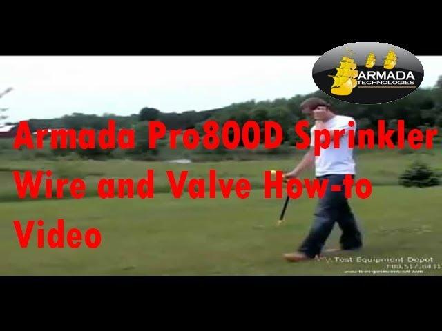 How to use and Operate a Armada Pro800D Sprinkler Wire Cable and Valve Locator