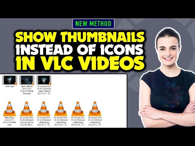 Show Thumbnails Instead of Icons in VLC Videos 2024 | VLC thumbnails not showing