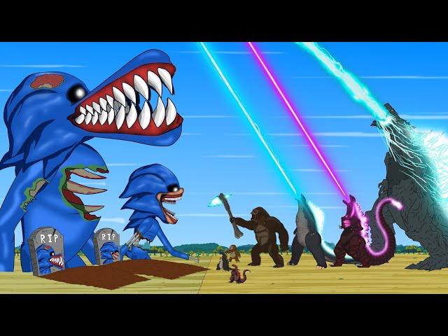 Rescue TEAM Godzilla & KONG From Evolution of SHIN SONIC ZOOMBIE: Who Will Win?? | Godzilla Cartoon