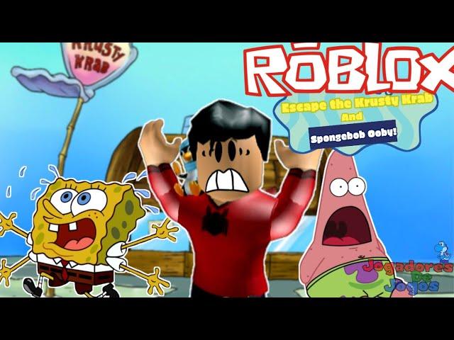 Roblox- Fugindo do Siri Cascudo do Bob-Esponja/Escape the Krusty Krab and Spongebob Obby!