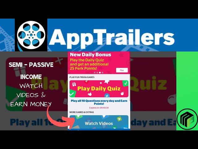  APPTRAILERS REVIEW | Earn Paypal For Watching Videos Passively