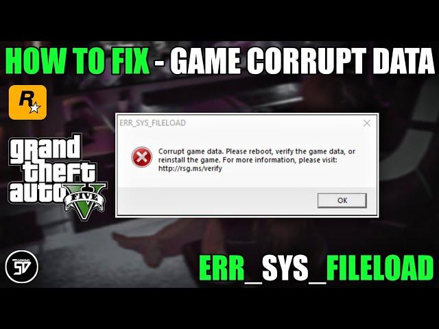 GTA V - ( FIX ) CORRUPT GAME DATA , VERIFY THE GAME DATA OR REINSTALL THE GAME | SHIVAXD [ 2K23 ]