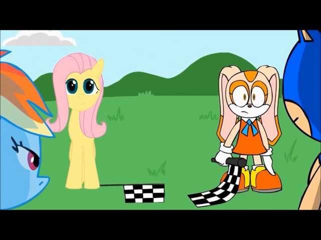 Sonic VS Rainbow Dash (русская озвучка)