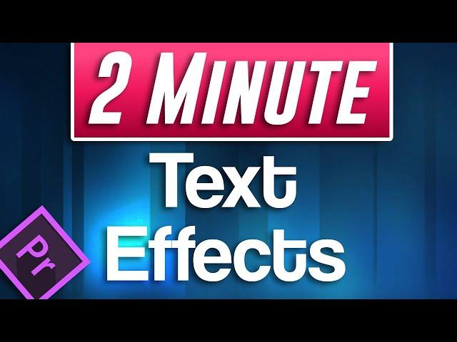 How to use the Free Text Effects Presets in Premiere Pro