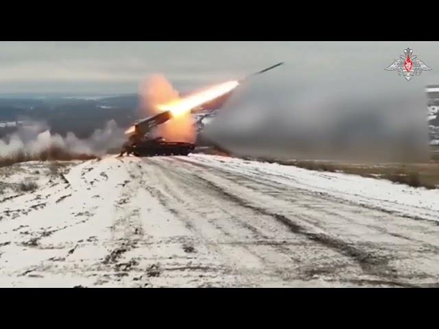 Russian Tos-1 Flamethrower in Action in Ukraine #russia