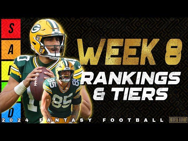 Week 8 Tight End & Quarterback Rankings - 2024 Fantasy Football