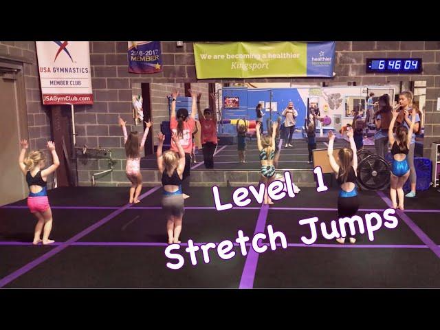 How to Coach Beginner Gymnastics : Level 1 Stretch Jumps