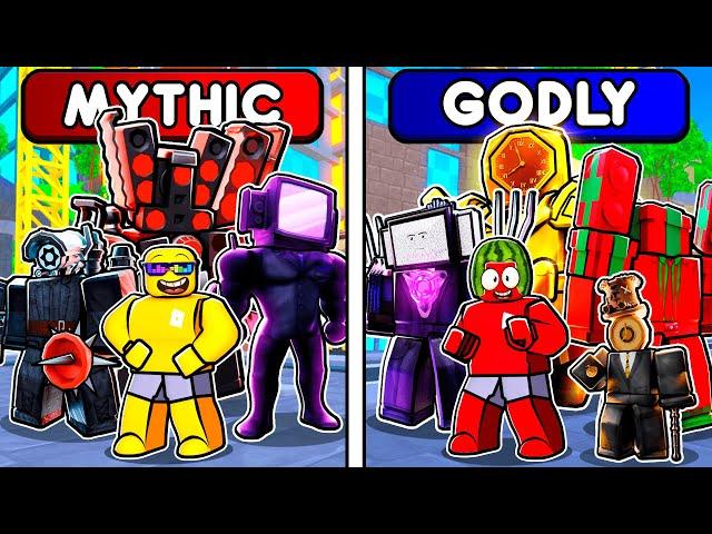 Toilet Tower Defense GODLY vs MYTHIC Challenge