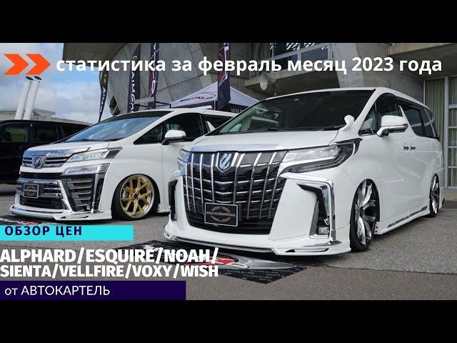 АКТУАЛЬНЫЕ ЦЕНЫ НА МИНИВЭНЫ ОТ КОМПАНИИ TOYOTA НА МАРТ МЕСЯЦ 2023 ГОДА. СТАТИСТИКА ПРОДАЖ ЗА ФЕВРАЛЬ