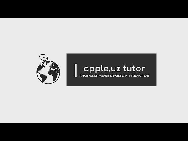 Apple.uz Tutor