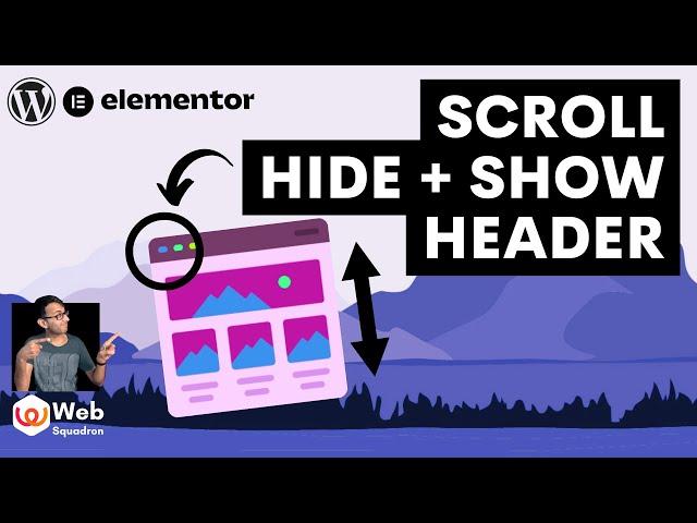 Show Hide the Header on Scroll - Free Code - Elementor Wordpress Tutorial