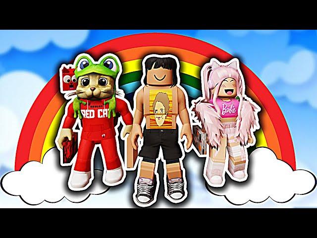 МОИ РАДУЖНЫЕ ДРУЗЬЯ ЖЕНЯША И RED CAT! НУБ VS ПРО VS ЧИТЕР! @jene @RedCatYT  ROBLOX Rainbow Friends