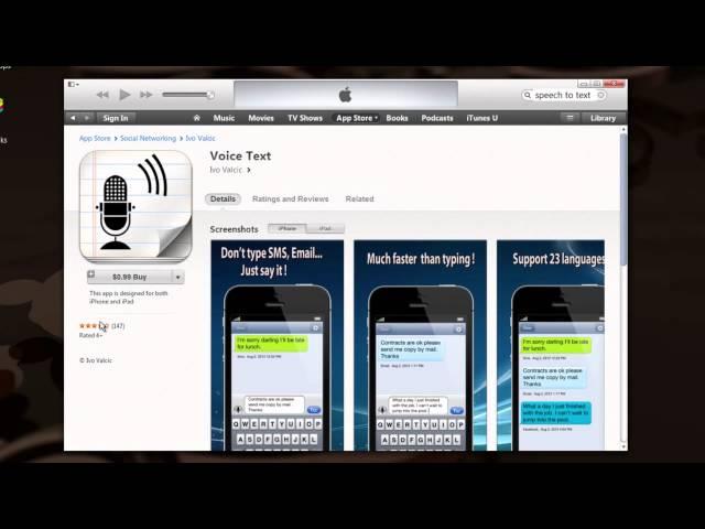 Speech to Text App for the iPhone : Mobile Apps