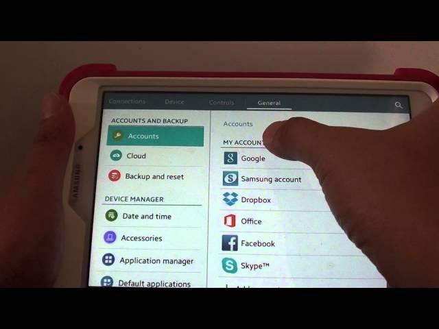 Samsung Galaxy Tab 4: How to Remove Google Account