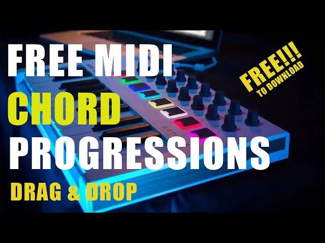 Free Midi Chord Progressions | Drag & Drop | Link below | 2023