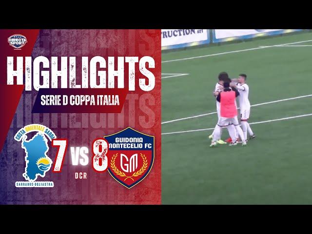 Calcio Serie D Coppa Italia - Costa Orientale Sarda-Guidonia Montecelio 1937 7-8 d.c.r (Highlights)