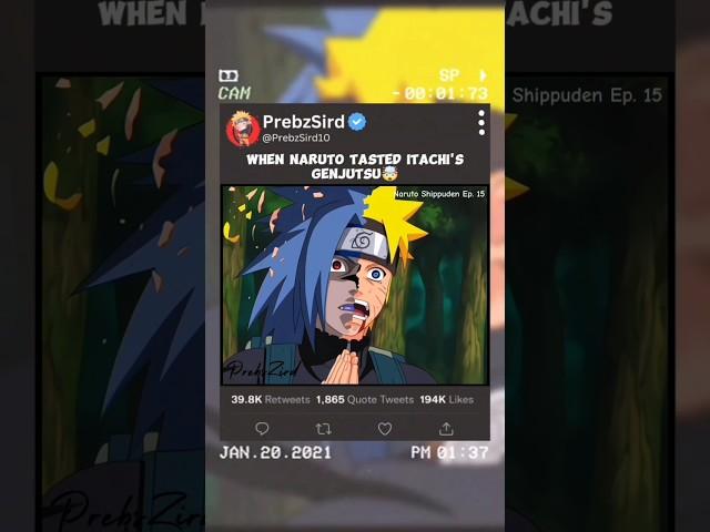 When Naruto tasted Itachi's genjutsu #naruto #itachi #narutoshippuden