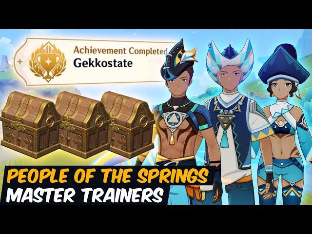 All People of the Springs Master Trainers Gekkostate Hidden Achiement | Genshin Impact 5.0 Natlan