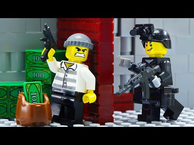 Идеальное ограбление Банка! Лего Ограбление Банка | Lego City Bank Robbery | Lego Russian