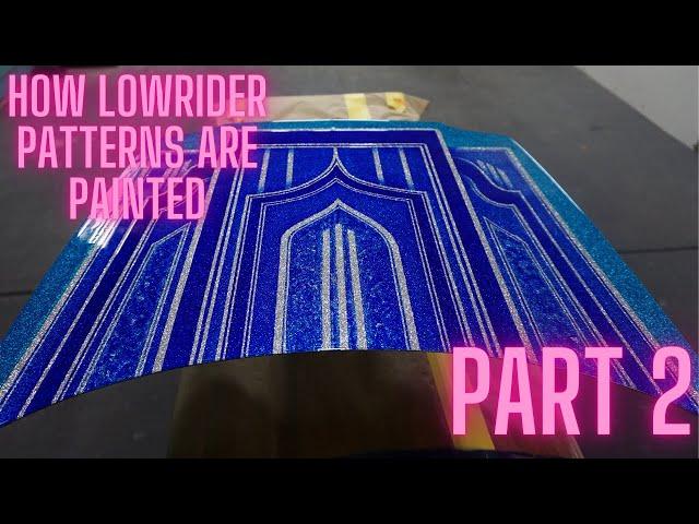 How Lowrider Patterns Are Painted On Cars PART 2