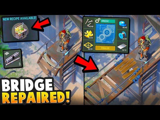 BRIDGE REPAIRED at Transport Hub + Drone Upgrade Workbench (Iron Rods!) - Last Day on Earth Survival