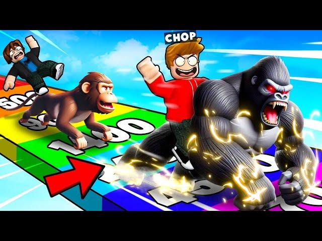 ROBLOX CHOP AND FROSTY RIDE GORILLAS TO THE FINISH