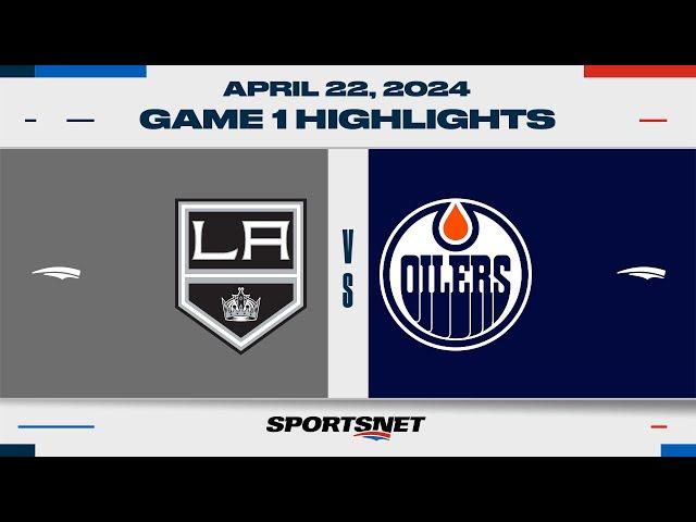 NHL Game 1 Highlights | Kings vs. Oilers - April 22, 2024