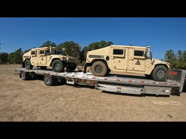 #759 HUMVEEs and Clogged Fuel Filters The Life of an Owner Operator Flatbed Truck Driver