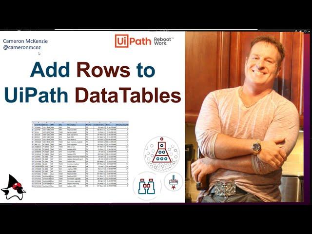 Add Rows to DataTables in UiPath