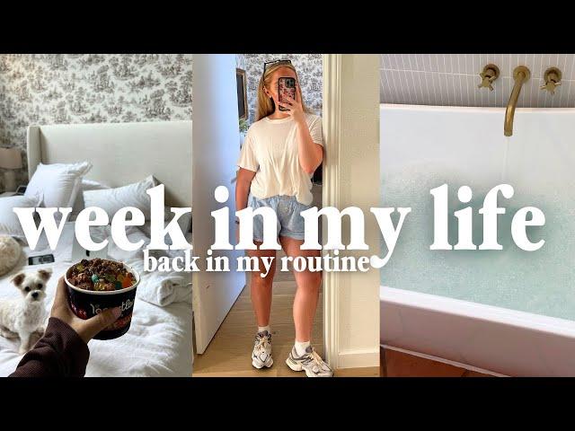 WEEK IN MY LIFE AT HOME  getting back into my routine and recharge night routine