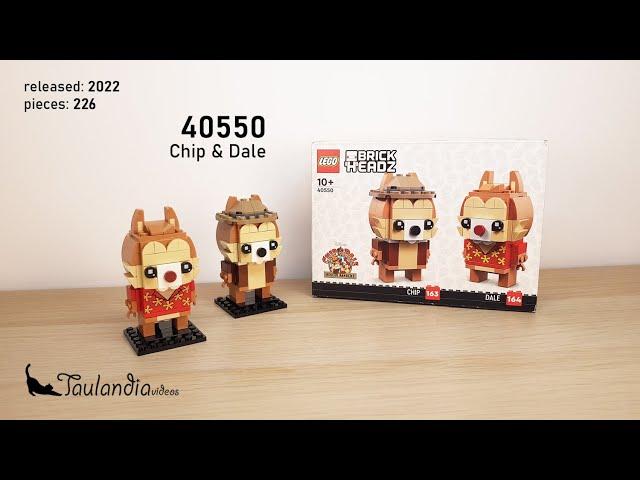 LEGO BrickHeadz 40550: Chip & Dale (2022) - unboxing and speed building