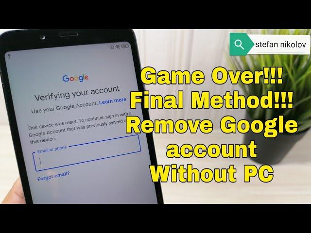 Final Method!!! Xiaomi Redmi 7A /M1903C3EG/, Remove Google Account, Bypass FRP. Without PC!!!