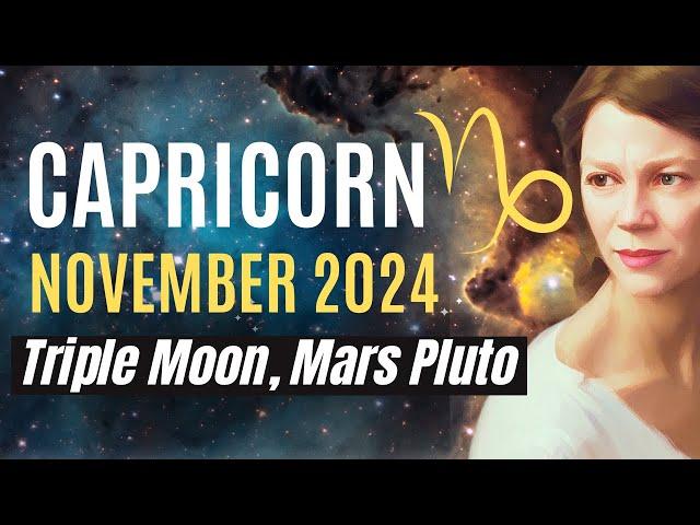 Letting Go and Fresh New Beginnings  CAPRICORN NOVEMBER 2024 HOROSCOPE.