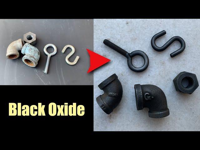 Black Oxide Finishing Galvanized and Zinc Plated Parts - Antique Look