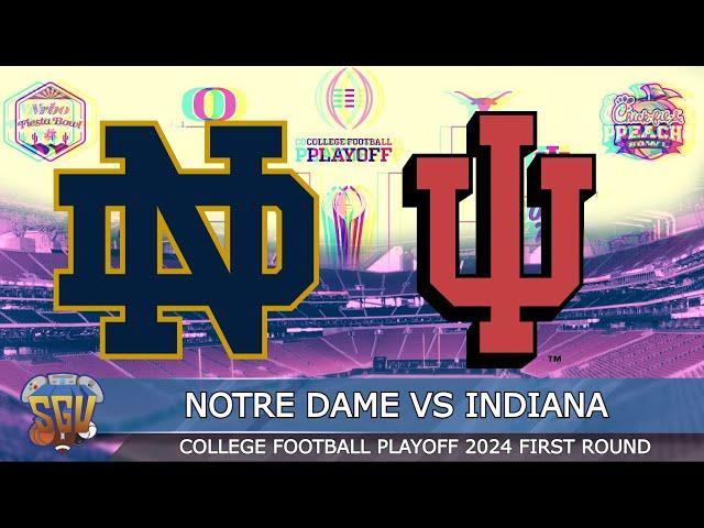 Notre Dame vs Indiana - NCAA College Football Playoff First Round 2024 (College Football 25 Sim)